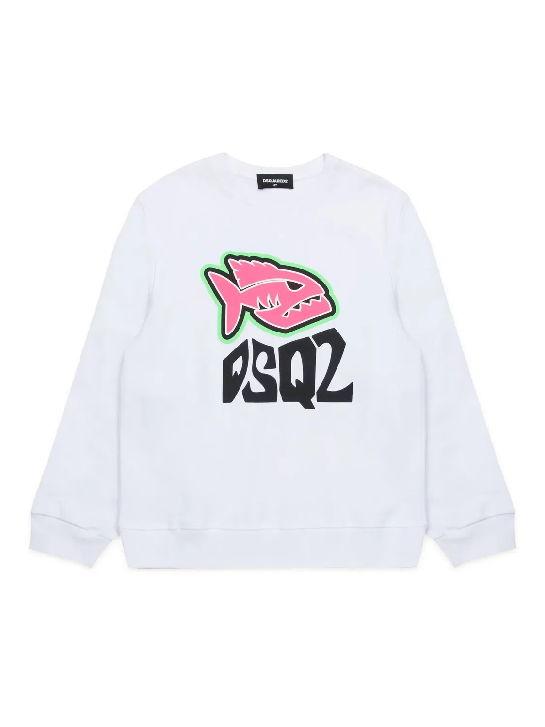Хлопковый свитшот с логотипом DSQUARED2, белый