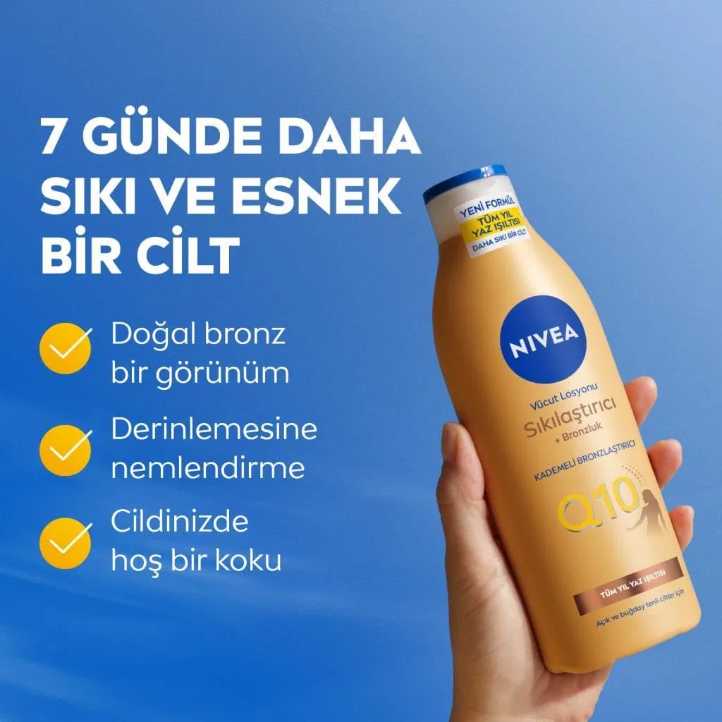 Лосьон для тела с Q10 и автозагаром, Nivea, 400 мл — фото 2