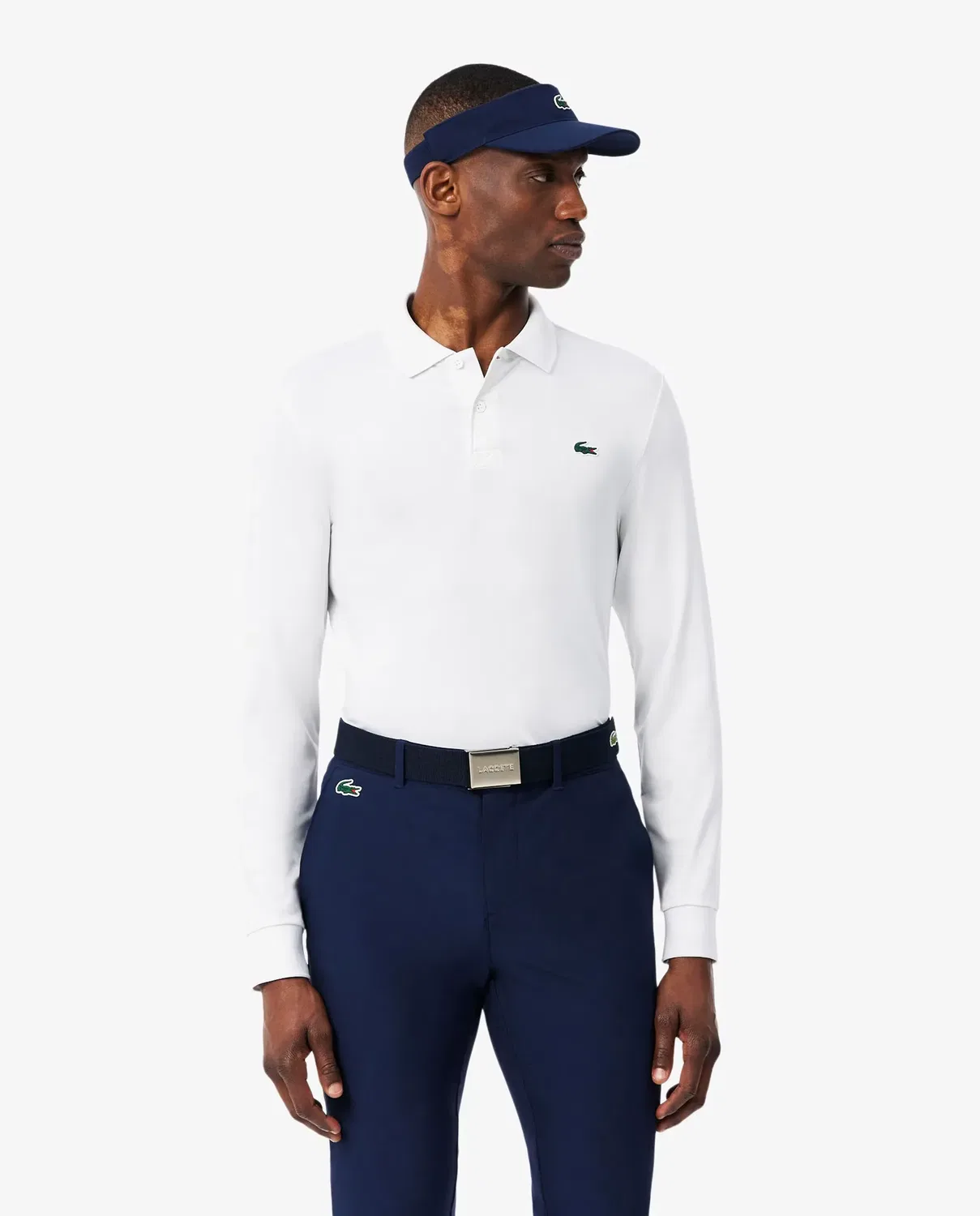 Мужское поло с длинным рукавом Ultra Dry Lacoste, Blanco