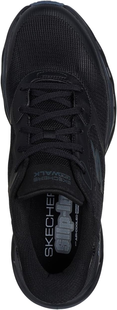 Мужские кроссовки Skechers Hands Free Slip-ins Go Walk Glide-Step 2.0 - Zac, черный — фото 3