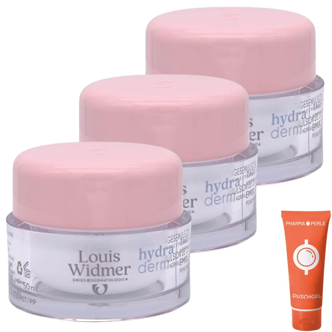 Эмульсия ‎Pharma Perle — Дневная «Hydraderm Unscented» от Louis Widmer, Pharma , 3 X Widmer Daily Emulsion, 50 мл — фото 3