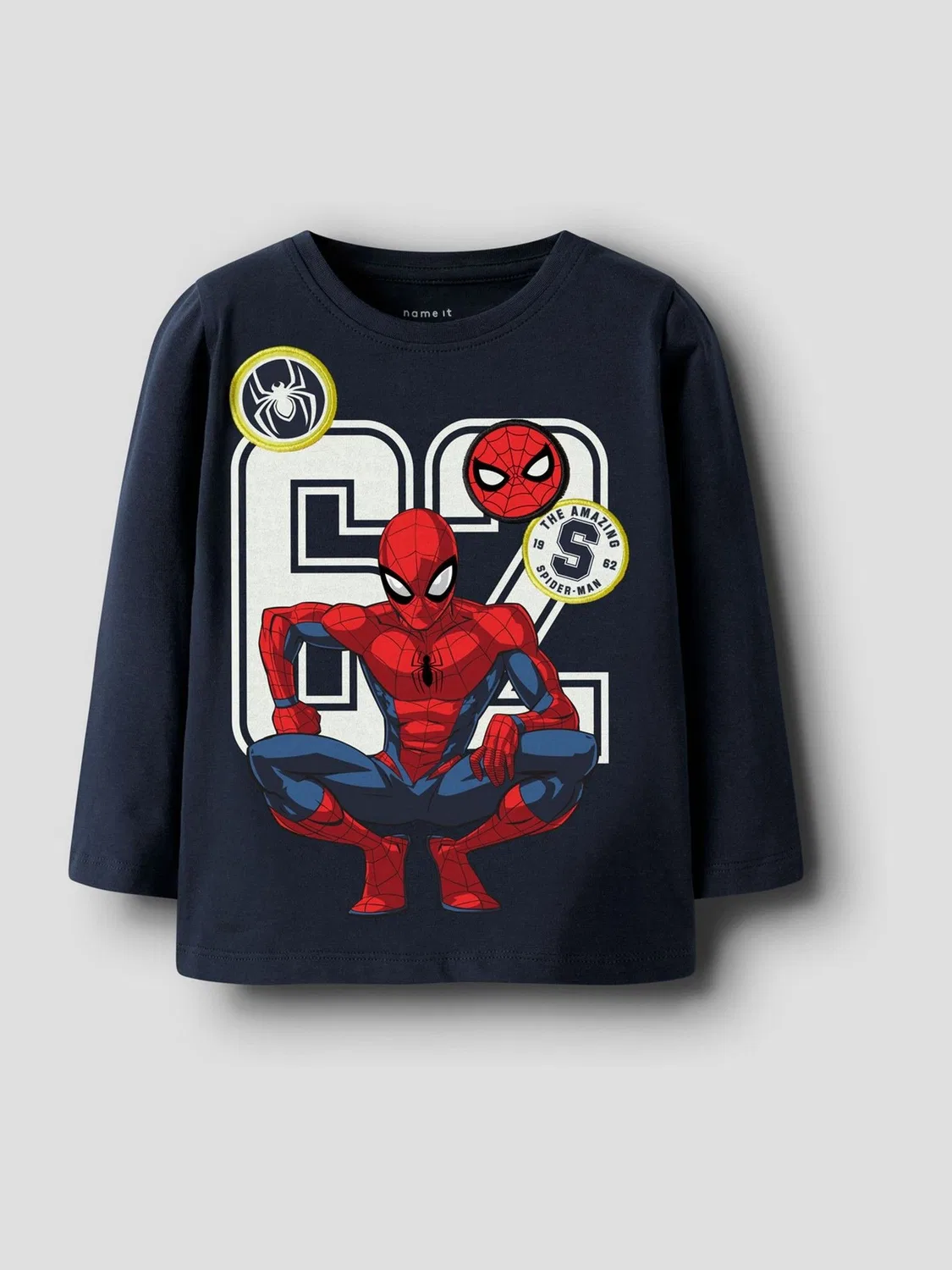 Футболка с длинным рукавом Spiderman Name It, синяя — фото 2