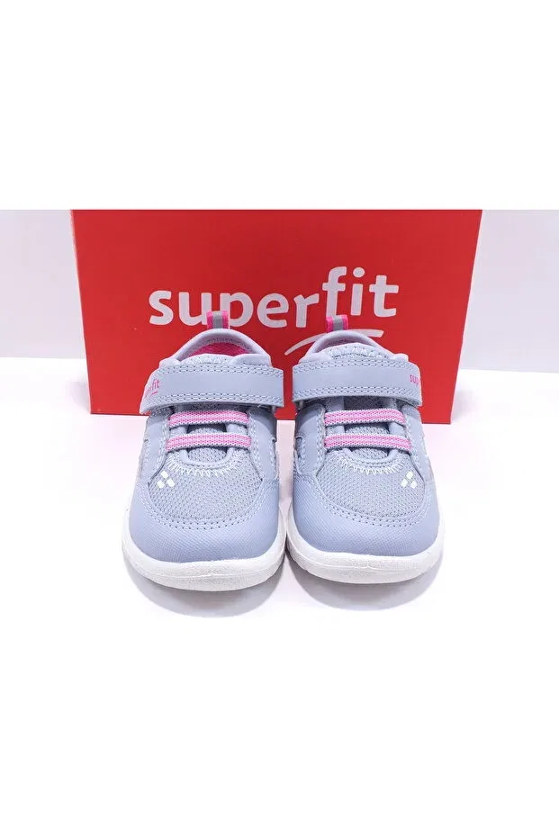 Детские спортивные кроссовки для девочек из текстиля Superfit, Gray