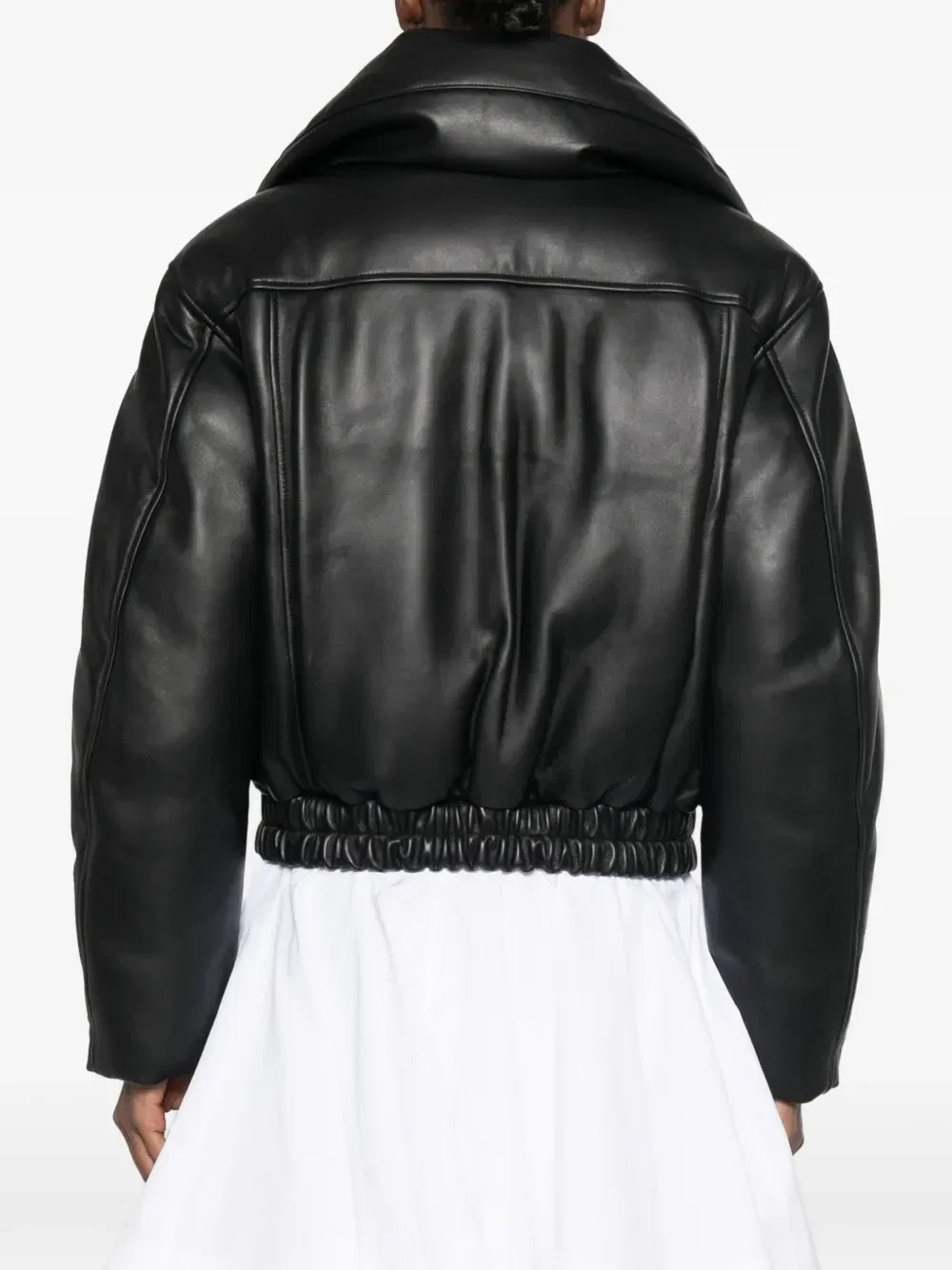 Куртка с воротником-стойкой на подкладке Alexander Wang, черный — фото 4