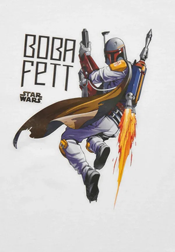 Футболка с принтом Long sleeved top Star Wars белый — фото 3