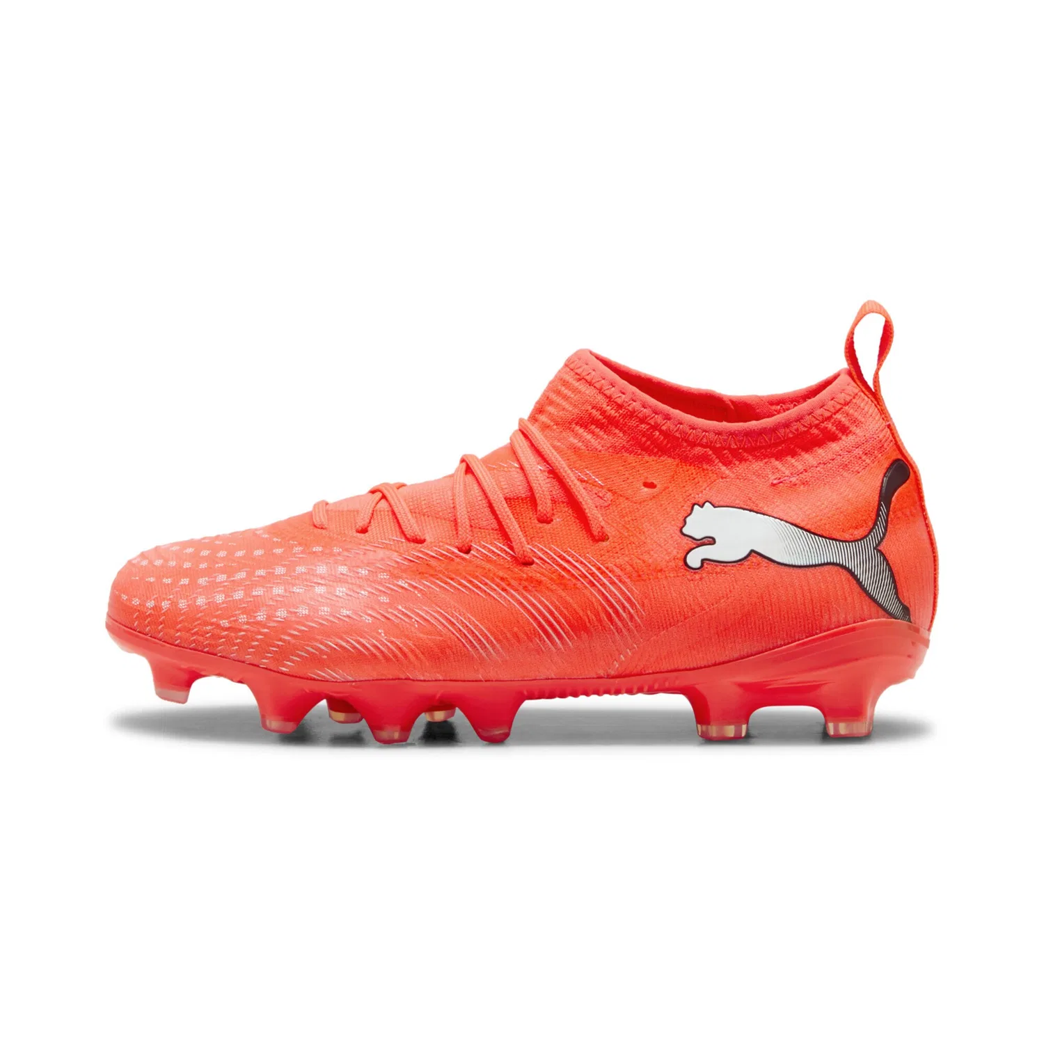 Детские футбольные бутсы FUTURE 9 MATCH PUMA, Glowing Red/White/Black/Silver — фото 3
