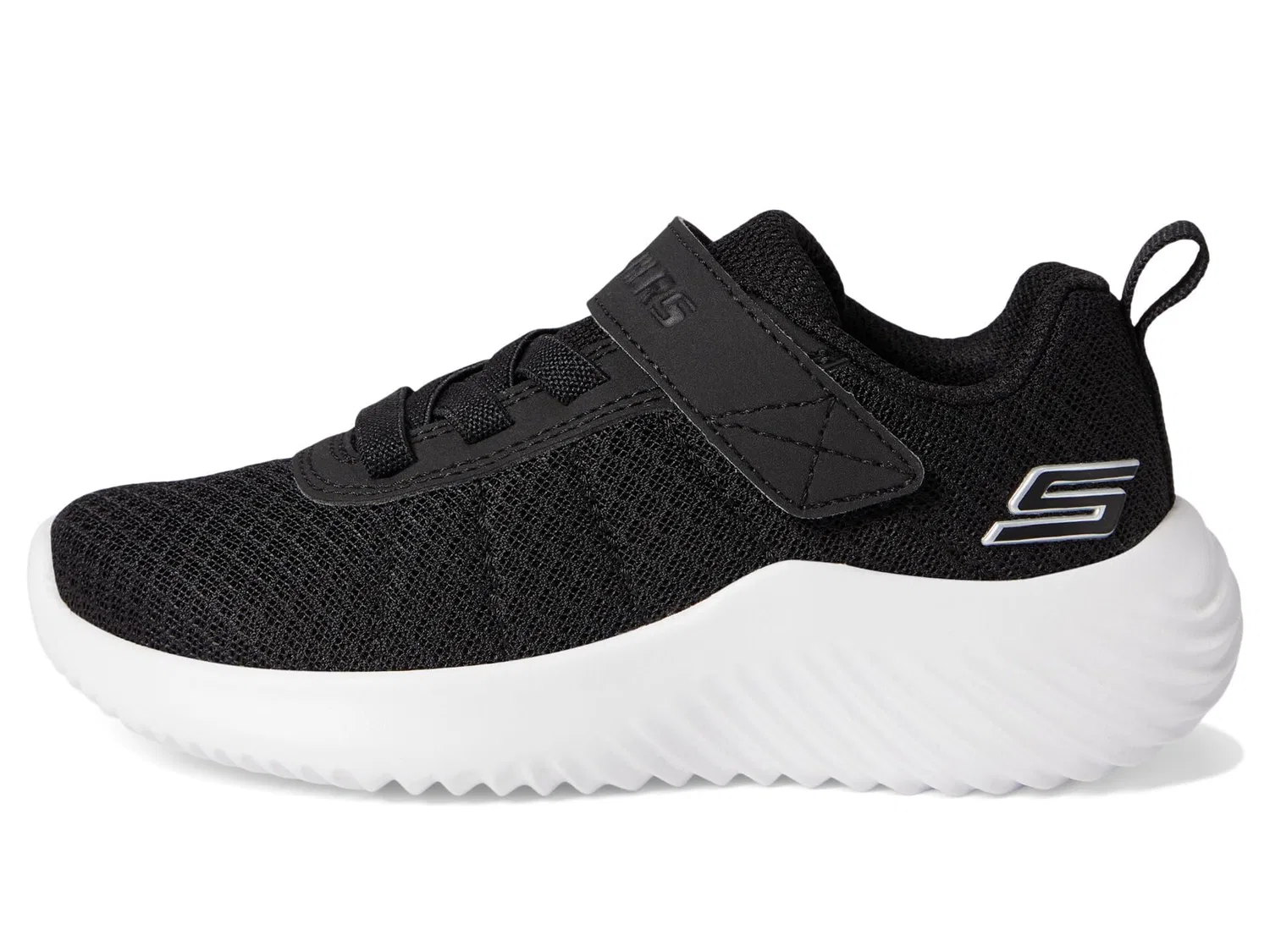 Детские спортивные кроссовки для мальчиков с шнуровкой Bounder Baronik Skechers, Black — фото 4