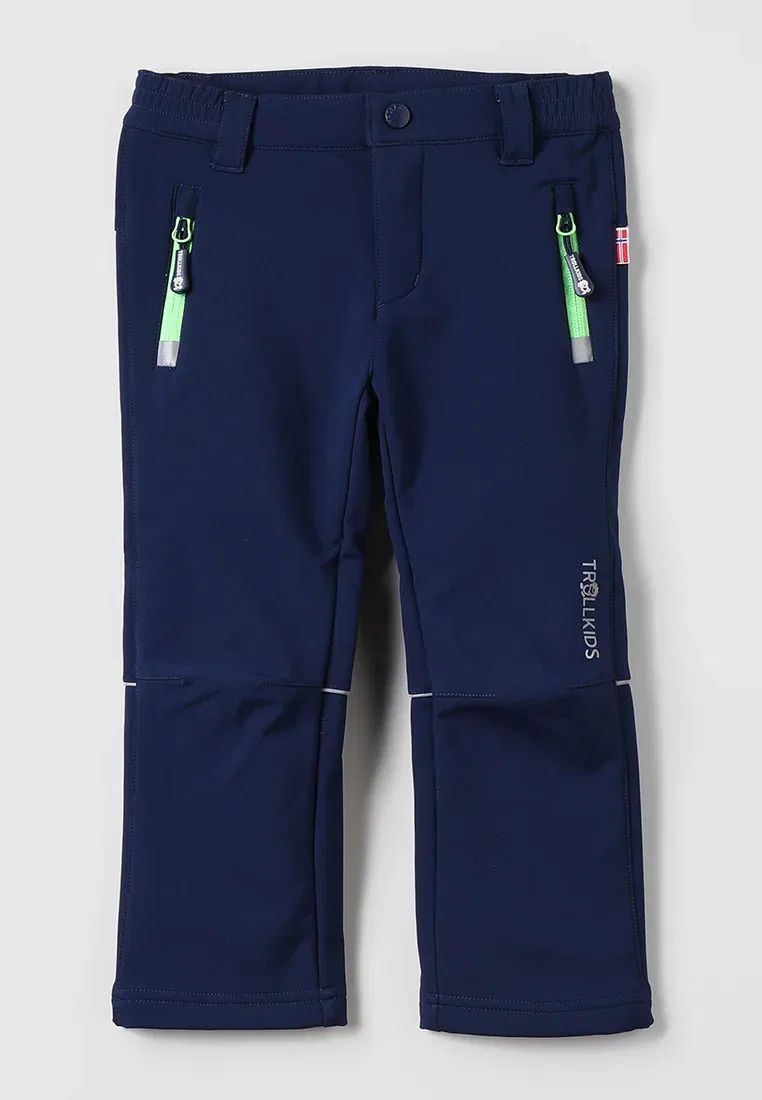 Детские брюки для активного отдыха на природе (fjell pants) Trollkids, Navy