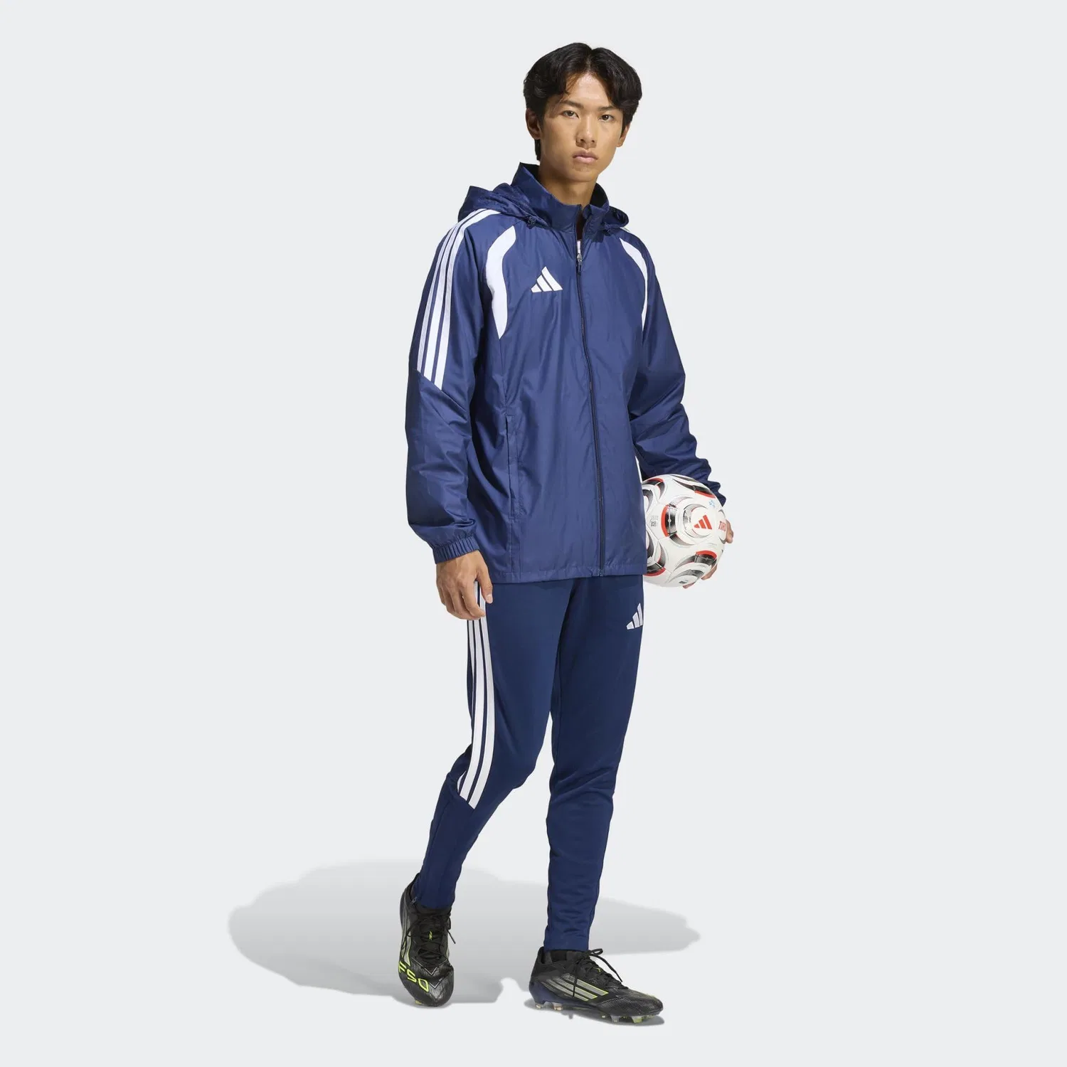 Мужская ветровка с длинным рукавом Tiro 26 League adidas, Team Navy Blue 2/White — фото 4