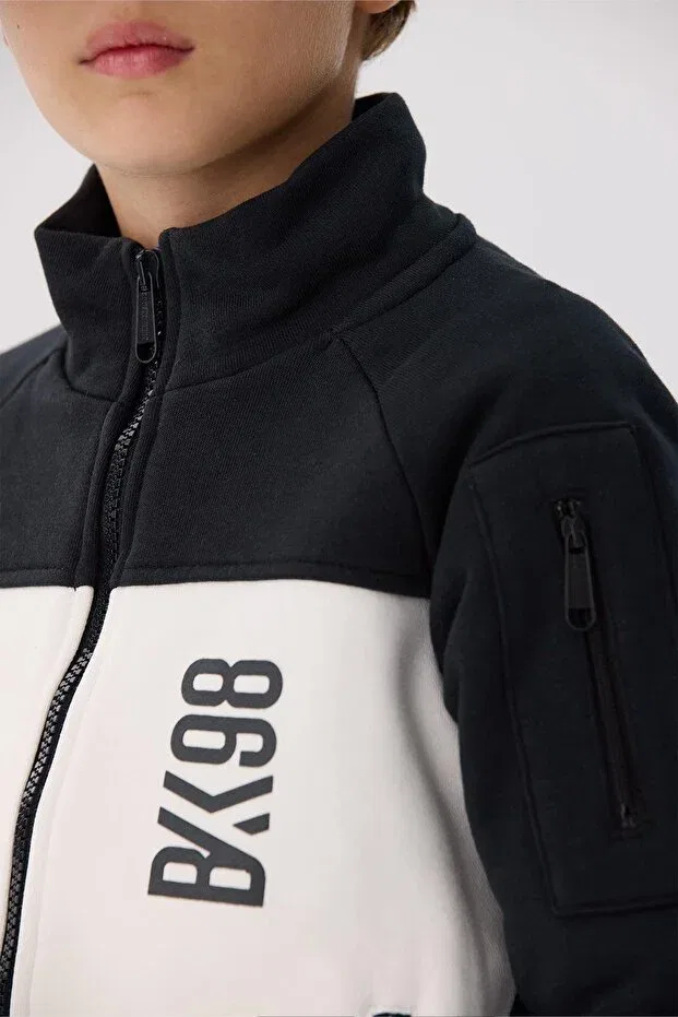 Детский спортивный костюм для мальчиков с принтом Bikkembergs, Beige — фото 3