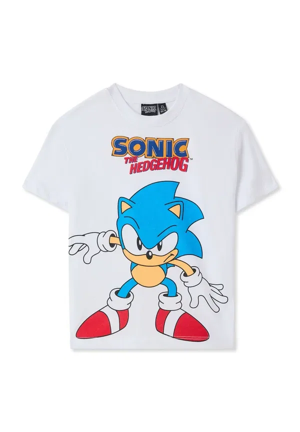 Футболка с принтом Sonic the Hedgehog Terranova, Bianco Ottico, белый — фото 4
