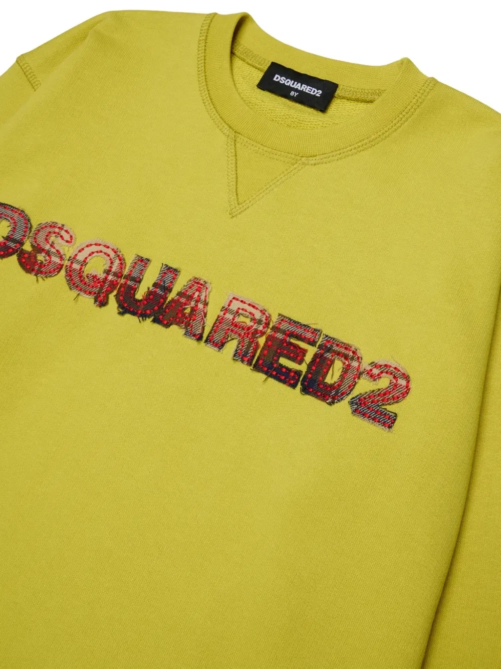 Свитер с нашивкой-логотипом Dsquared2 Kids, желтый — фото 3