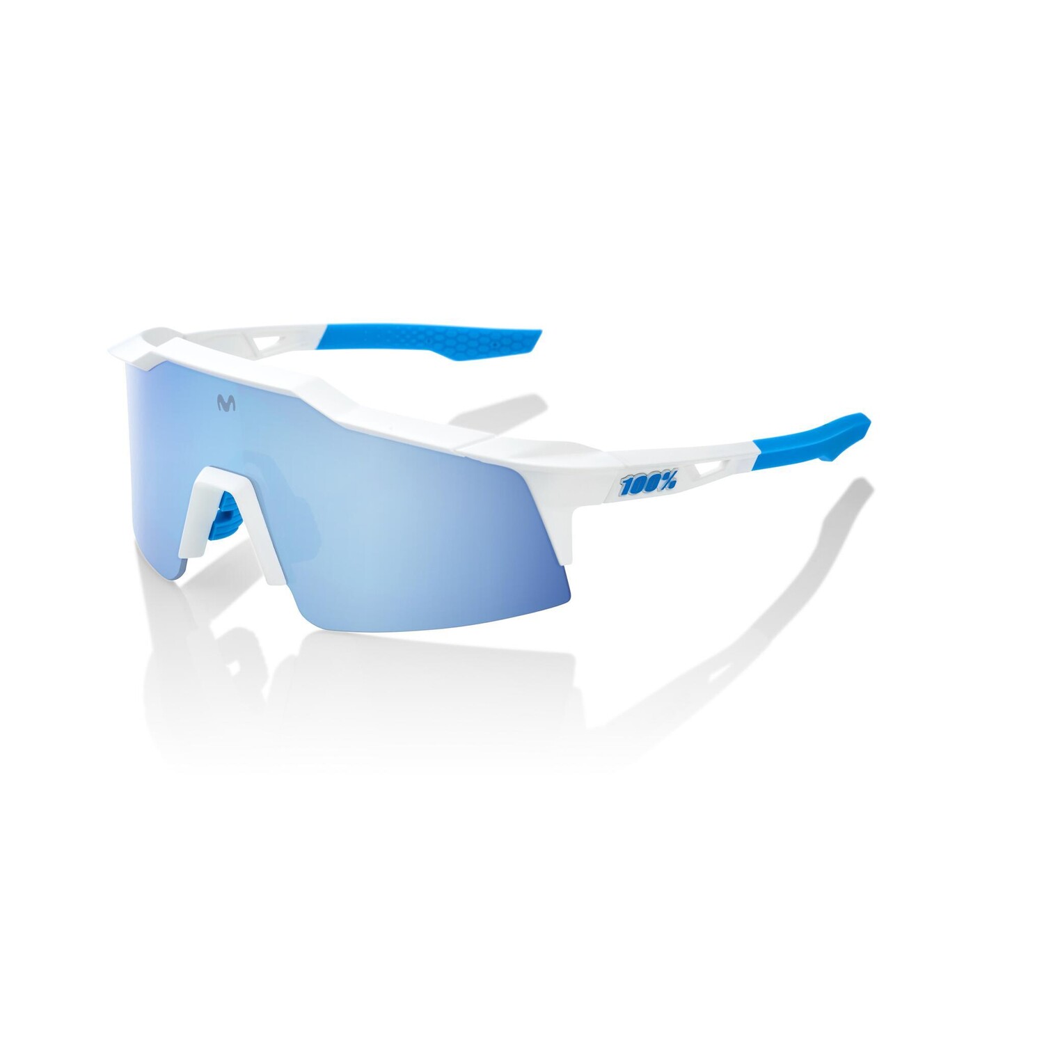 

Линза 100% Speedcraft SL Movistar Hiper Blue Multi Mirror Lens Team White, белый