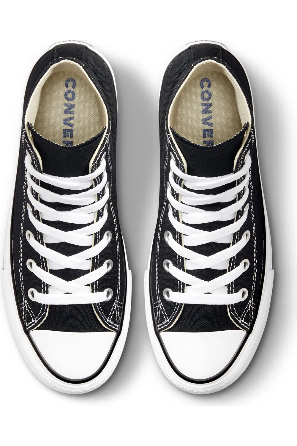 Кеды детские высокие на платформе EVA Chuck Taylor All Star EVA Lift Converse, черный/белый/черный — фото 3