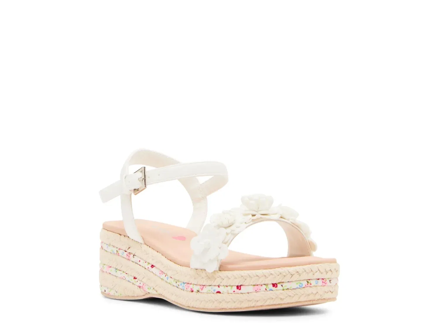 Сандалии Dori с эспадрильей, Steve Madden, белый мульти