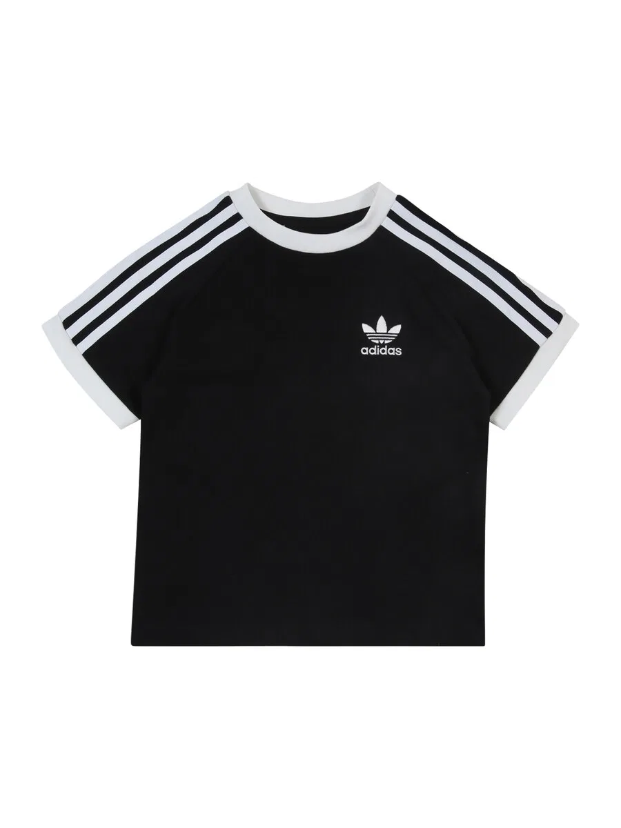 Футболка ADIDAS ORIGINALS 'Adicolor Trefoil' черного цвета