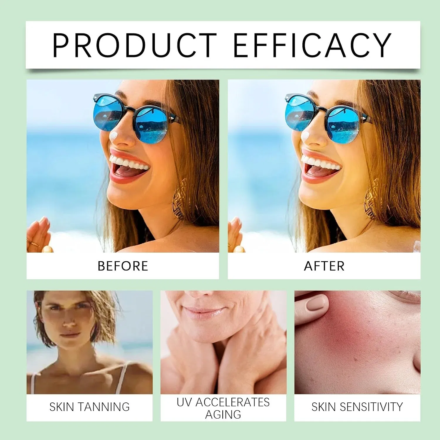 Солнцезащитный крем для лица SPF50+ PA+++, Rubu22a, 50 г — фото 3
