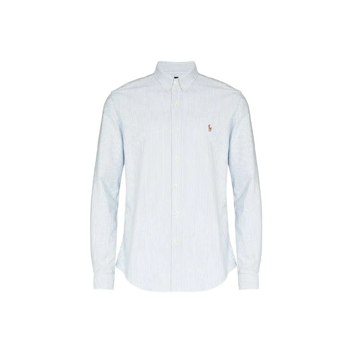 Мужская рубашка поло с коротким рукавом Polo Ralph Lauren, Blue & White