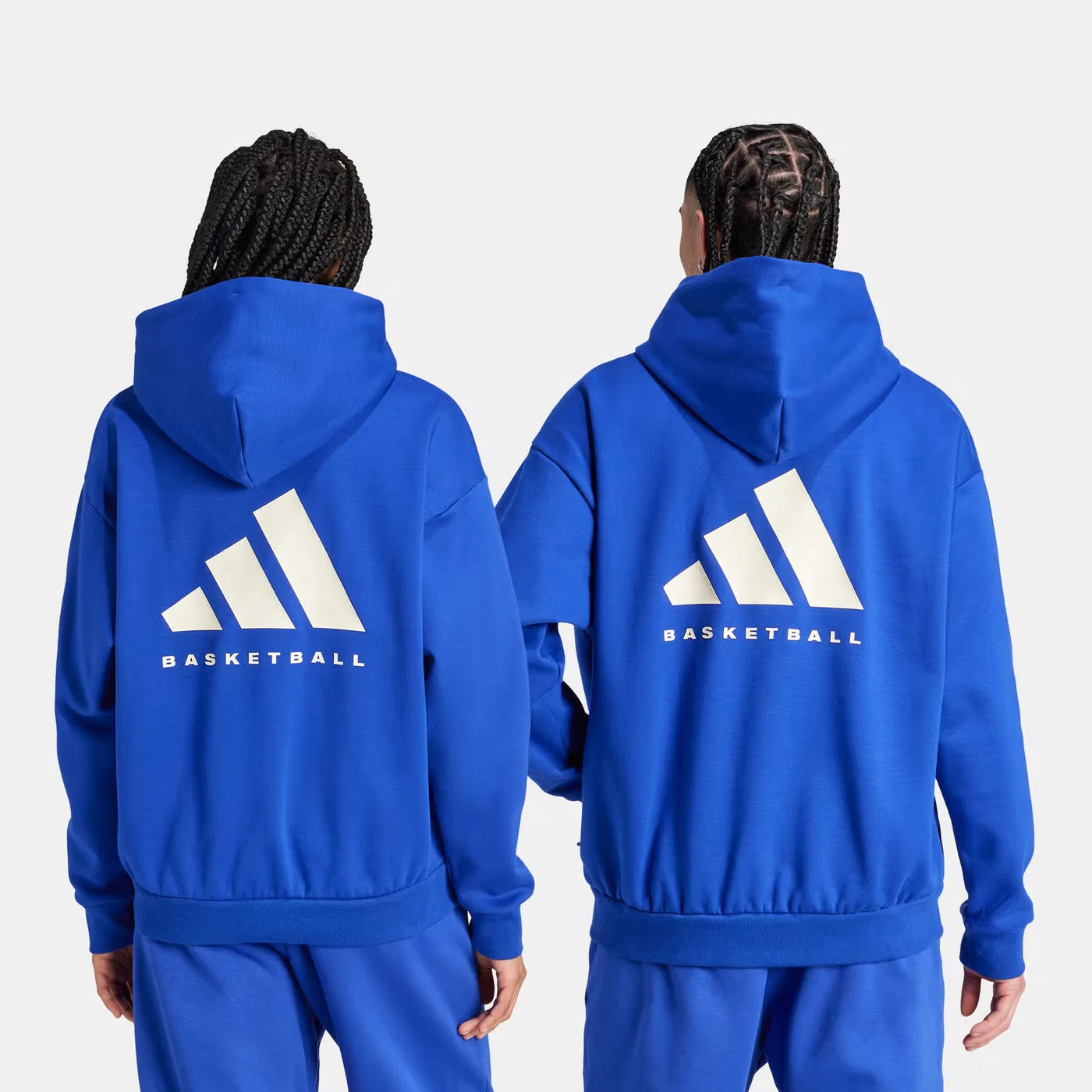 Худи баскетбольное с логотипом Adidas, синее — фото 4
