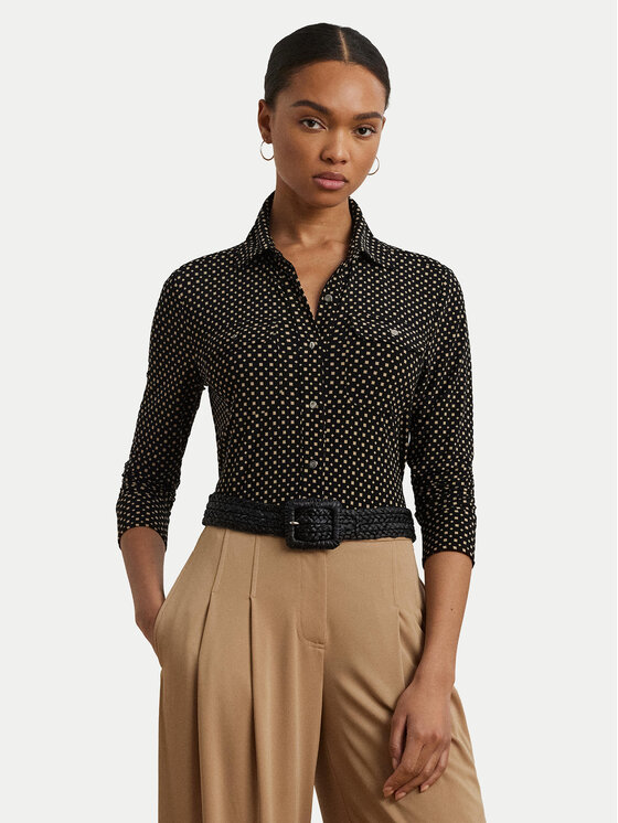 

Рубашка облегающего кроя 200971090001 Lauren Ralph Lauren, черный