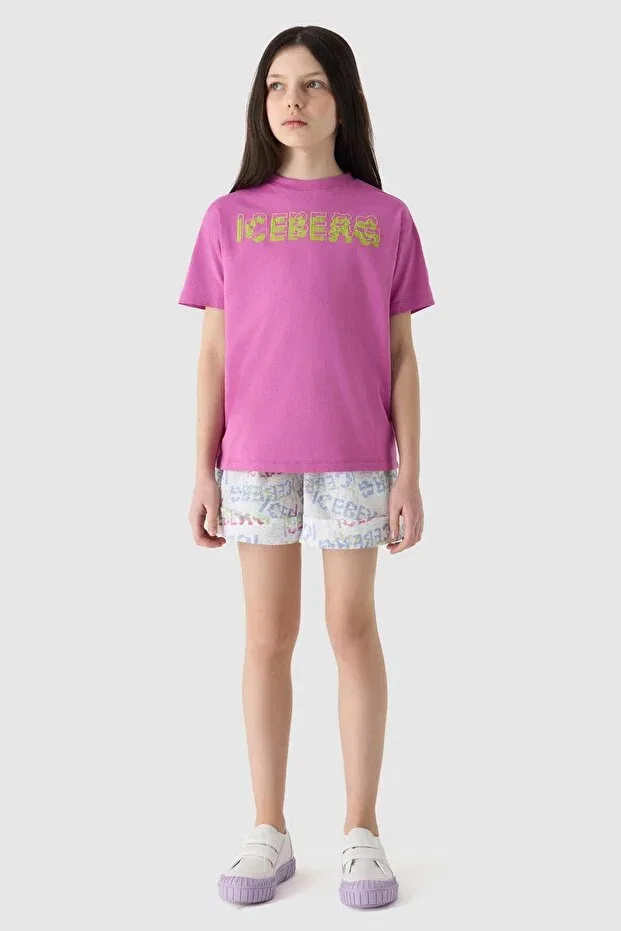 Детская футболка для девочек хлопковая Iceberg, Pink