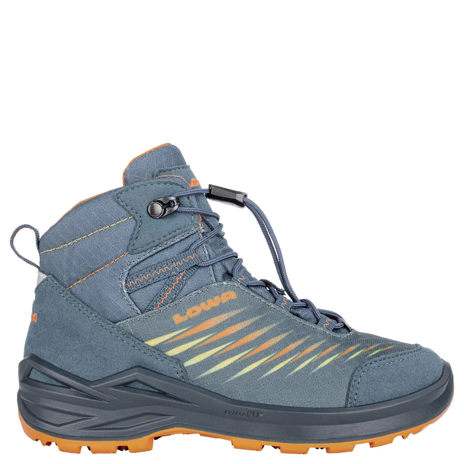 Детские ботинки для мальчиков с мембраной Zirrox II Gtx Mid Jr LOWA, Petrol Mango
