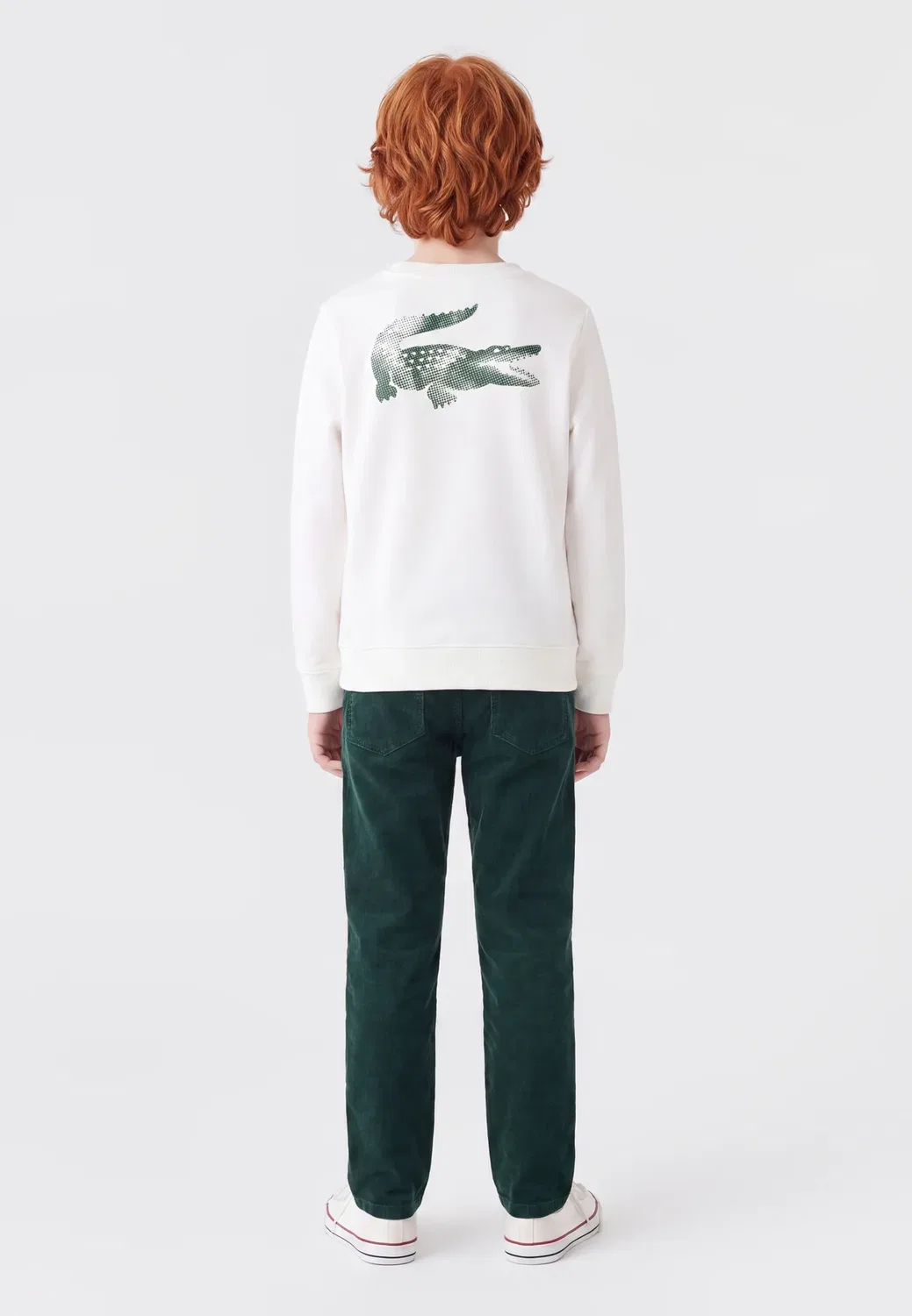 Команда вне корта - толстовка Lacoste, Farine — фото 3