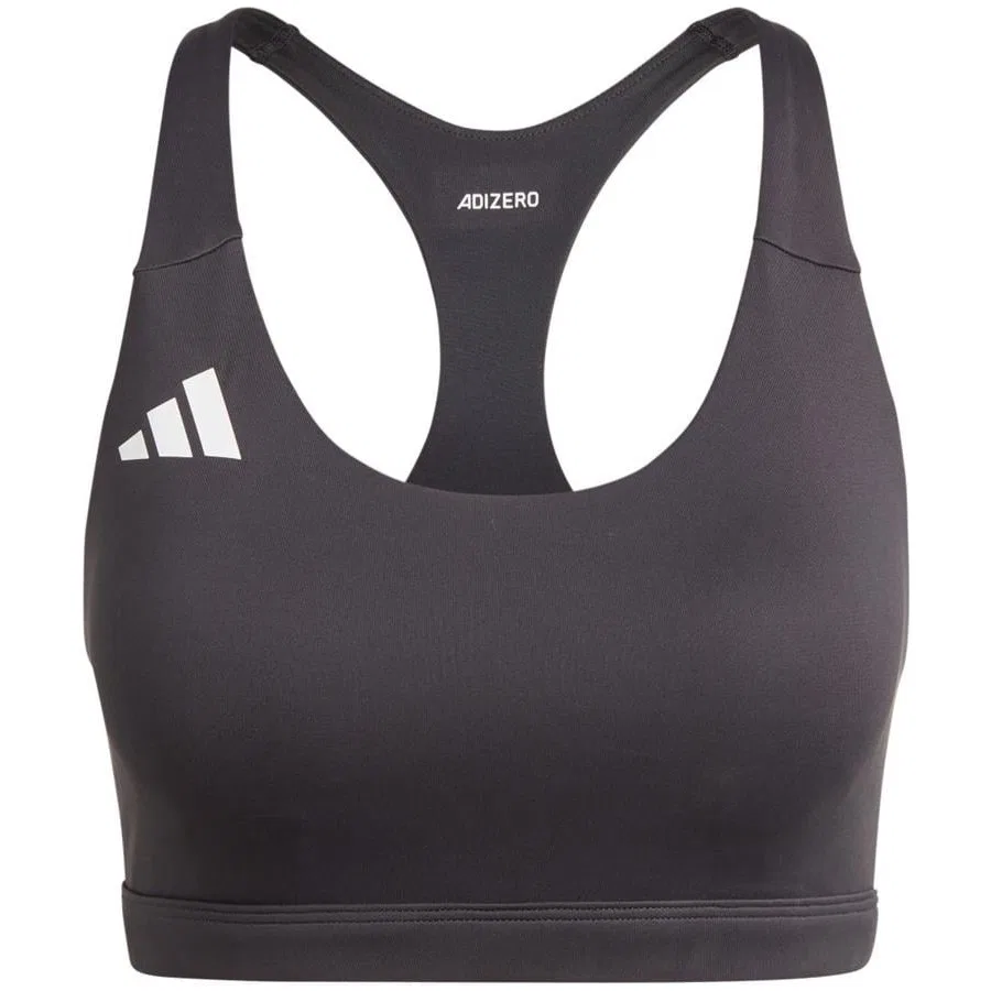 Спортивный бюстгальтер Adizero E MS с перекрестной спинкой, adidas, Черный