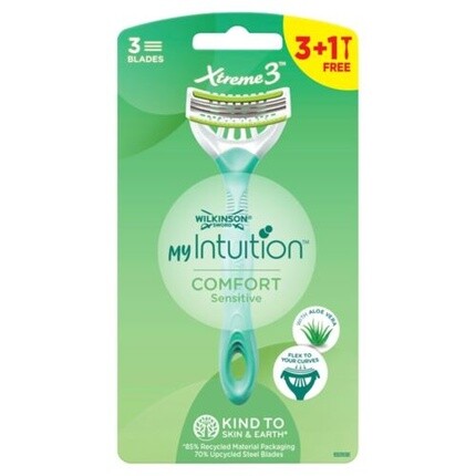 

Одноразовые бритвы My Intuition Xtreme3 Comfort Sensitive Assorted, Зеленый, Одноразовые бритвы My Intuition Xtreme3 Comfort Sensitive Assorted