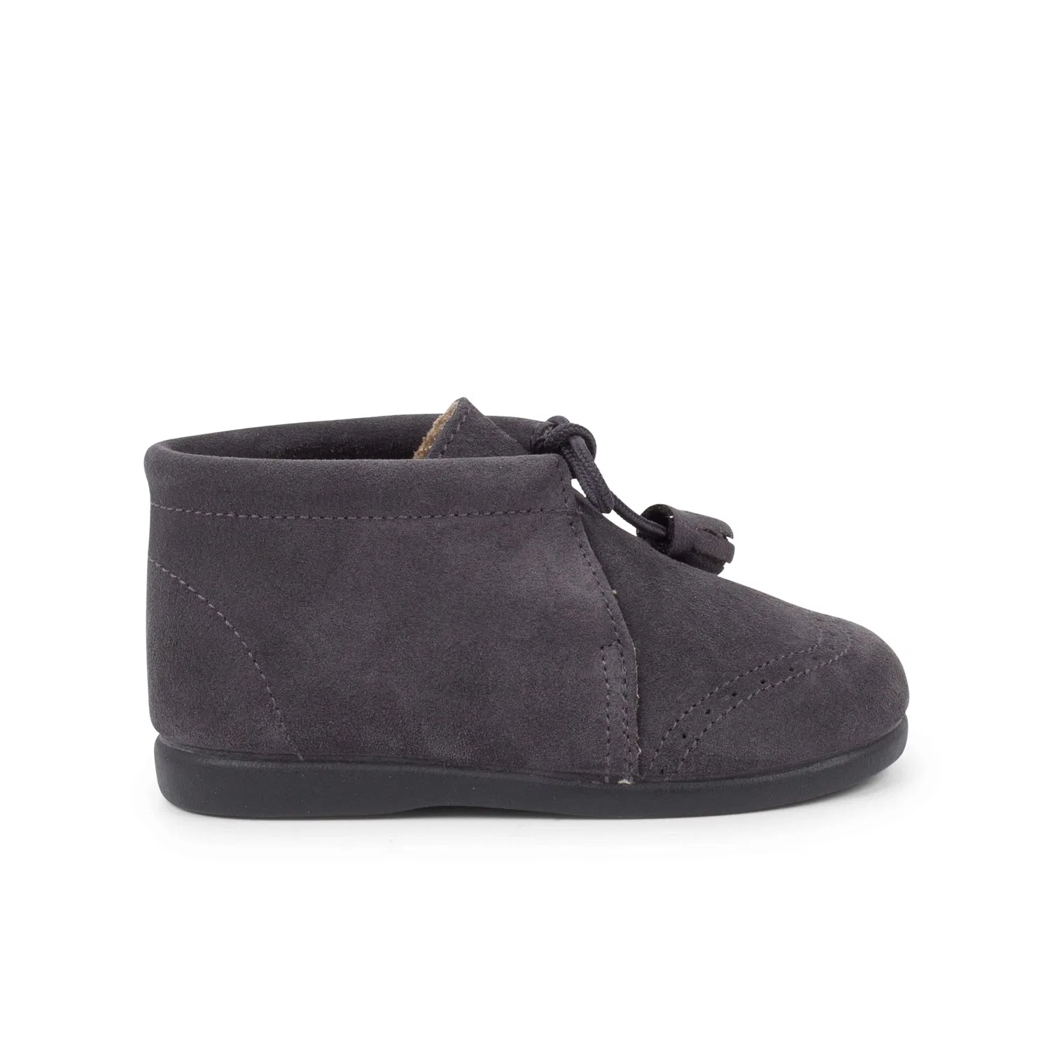 Детские ботинки из замши с кисточками Pisamonas, Grey