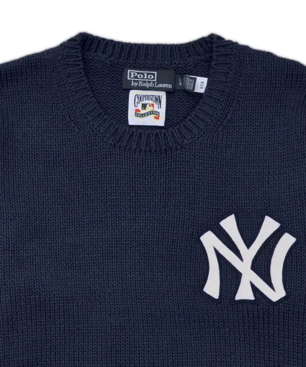 Свитер Polo Ralph Lauren Yankees, синий — фото 3