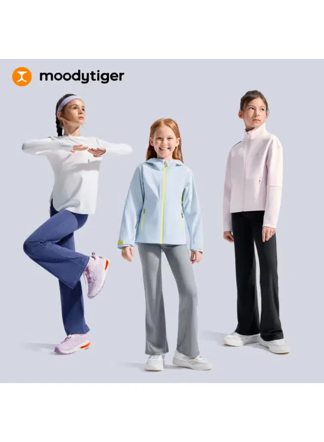 Штаны с микро-клешем утепленные высокоэластичные детские спортивные Moodytiger — фото 3