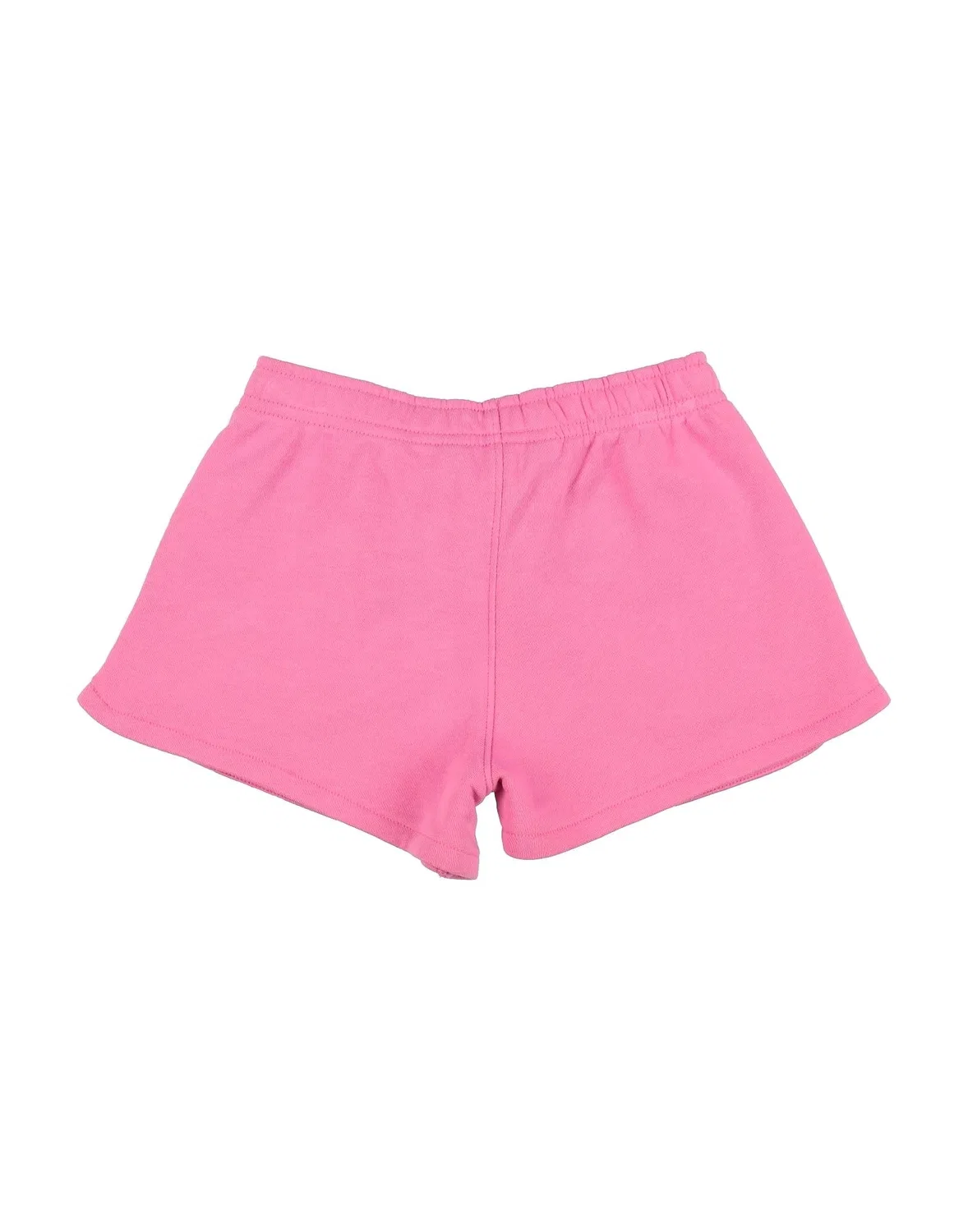 Детские шорты для девочек с вышитым логотипом Big Pony Logo French Terry Short Polo Ralph Lauren, ярко-розовый — фото 2
