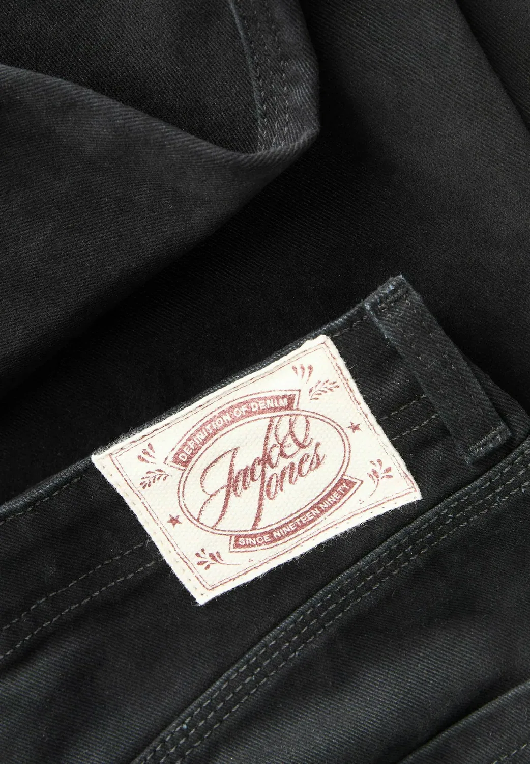 Брюки для подростков - джинсы прямого кроя Jack & Jones Junior, Black — фото 3