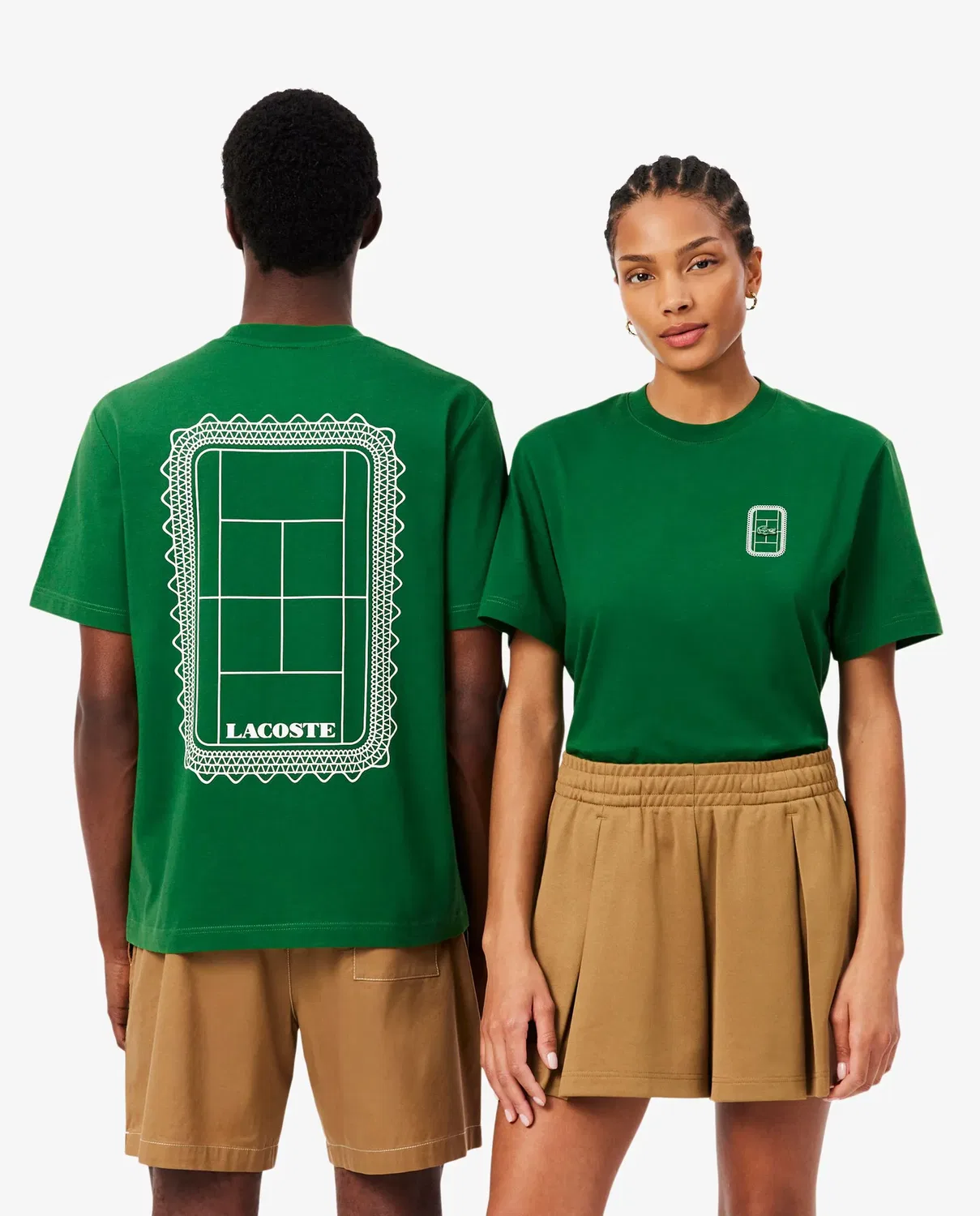 Мужская футболка с принтом Lacoste, Verde