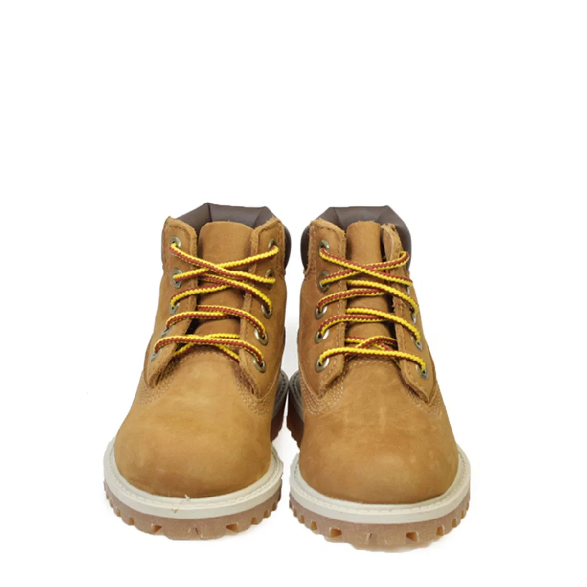 Детские ботинки для мальчиков кожаные 6in Prem Rust Nbk / Brown Timberland, Rust Nubuck With Honey — фото 4