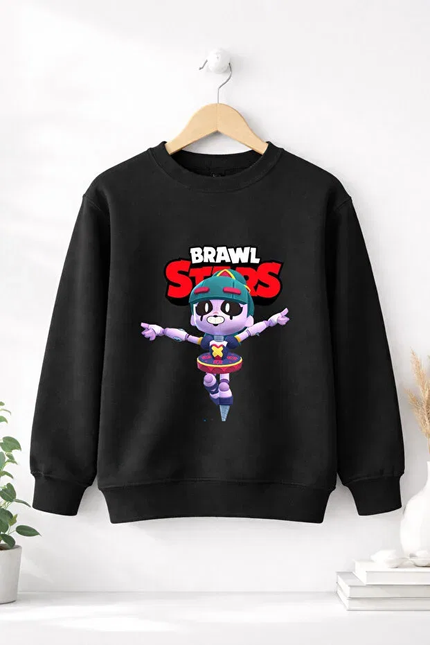 Детское для девочек свитшот с принтом Brawl Series Gigi Petite Pati, Black