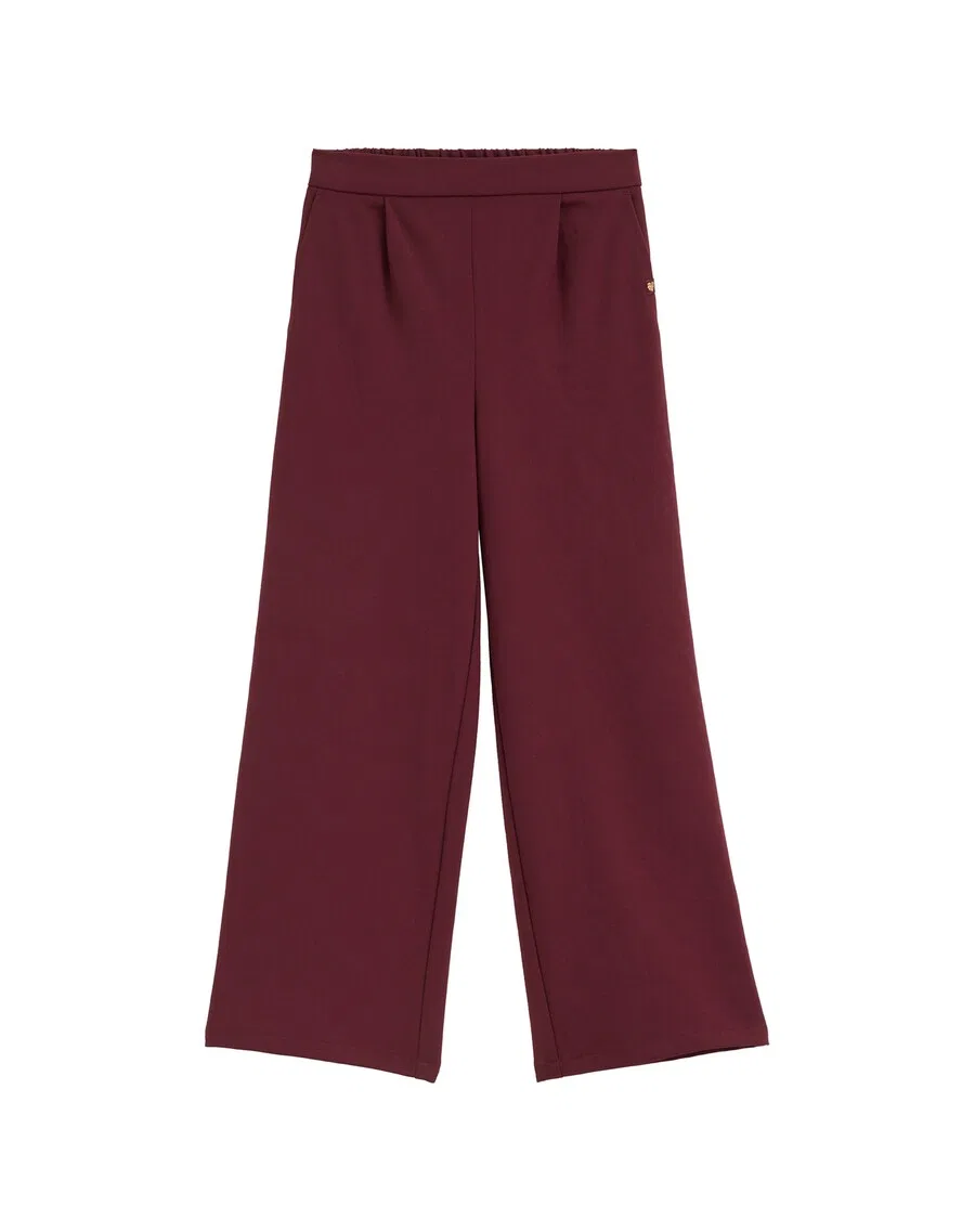 Брюки WE Fashion Regular Pants 'Meisjes' винно-красного цвета