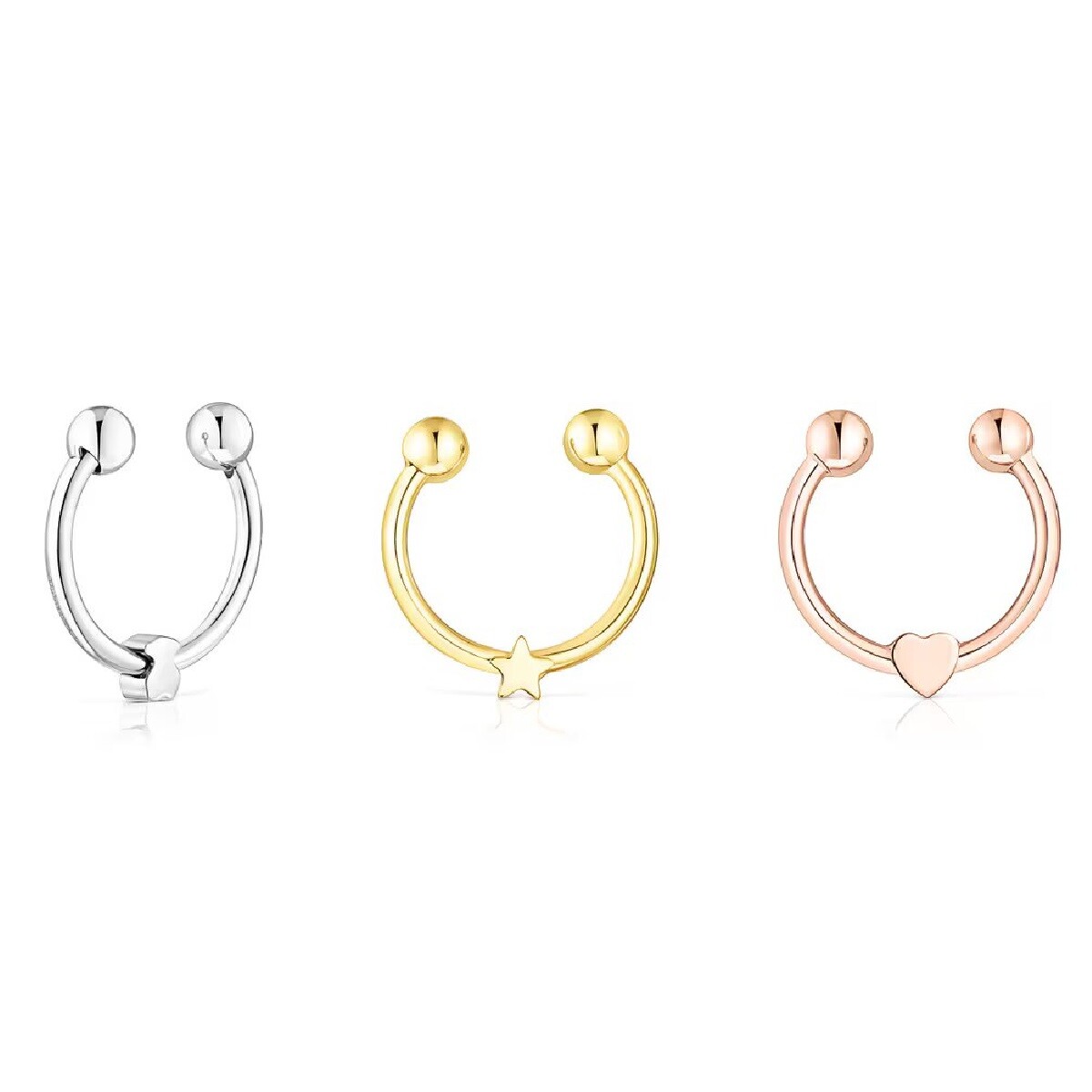 

Набор пирсингов Tous Basics, сталь, 3 шт