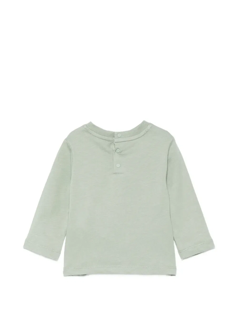 Футболка с длинными рукавами и графичным принтом Emporio Armani Kids, зеленый — фото 2