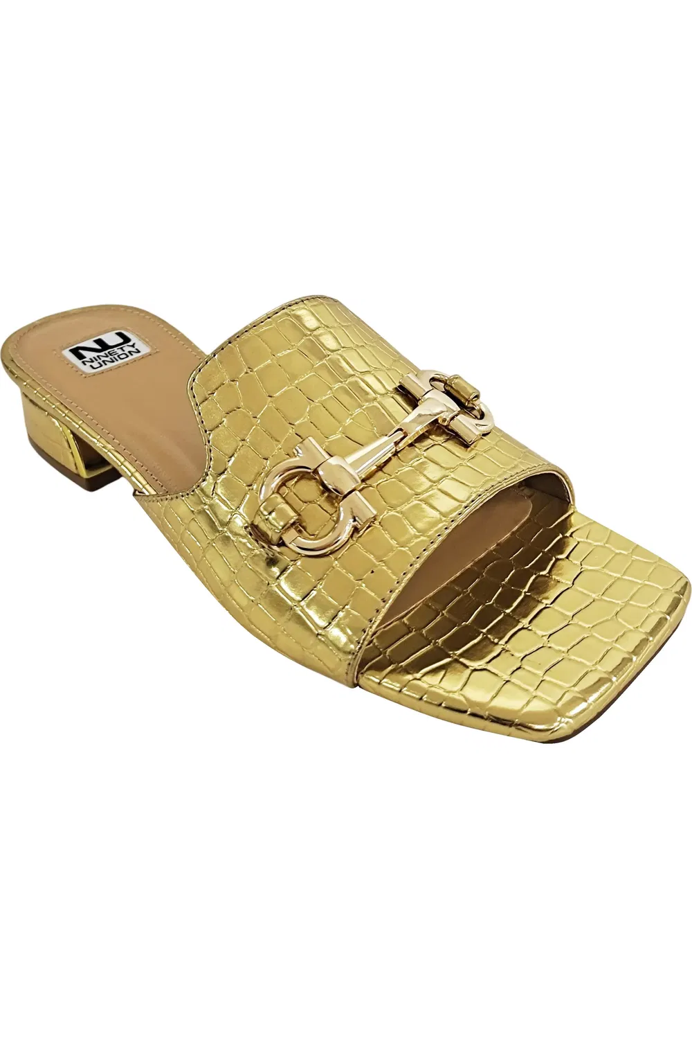 Сандалии детские с квадратным носком Link ornament NINETY UNION, Gold
