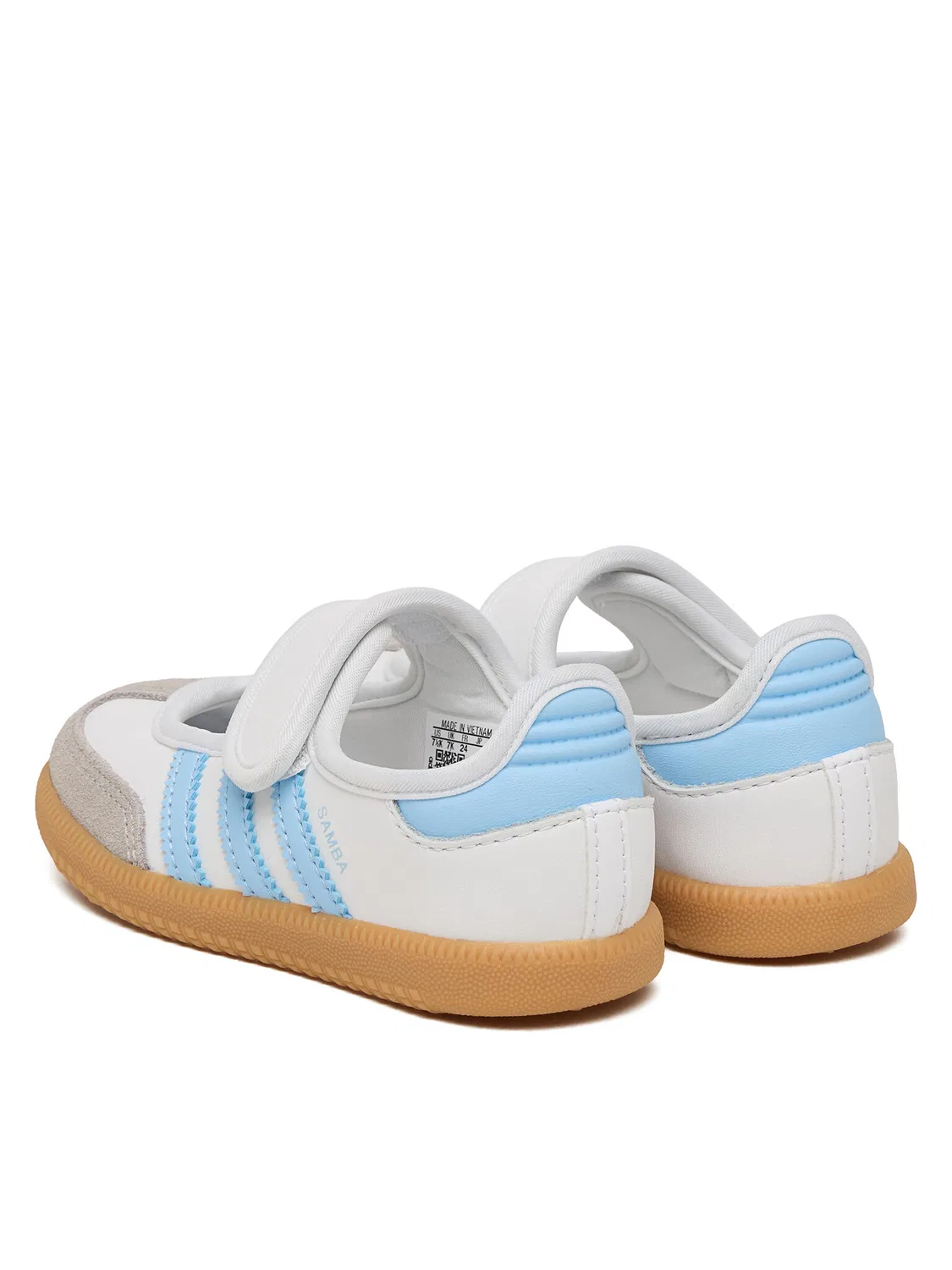 Балетки для девочки Samba Jane Adidas, белый — фото 3