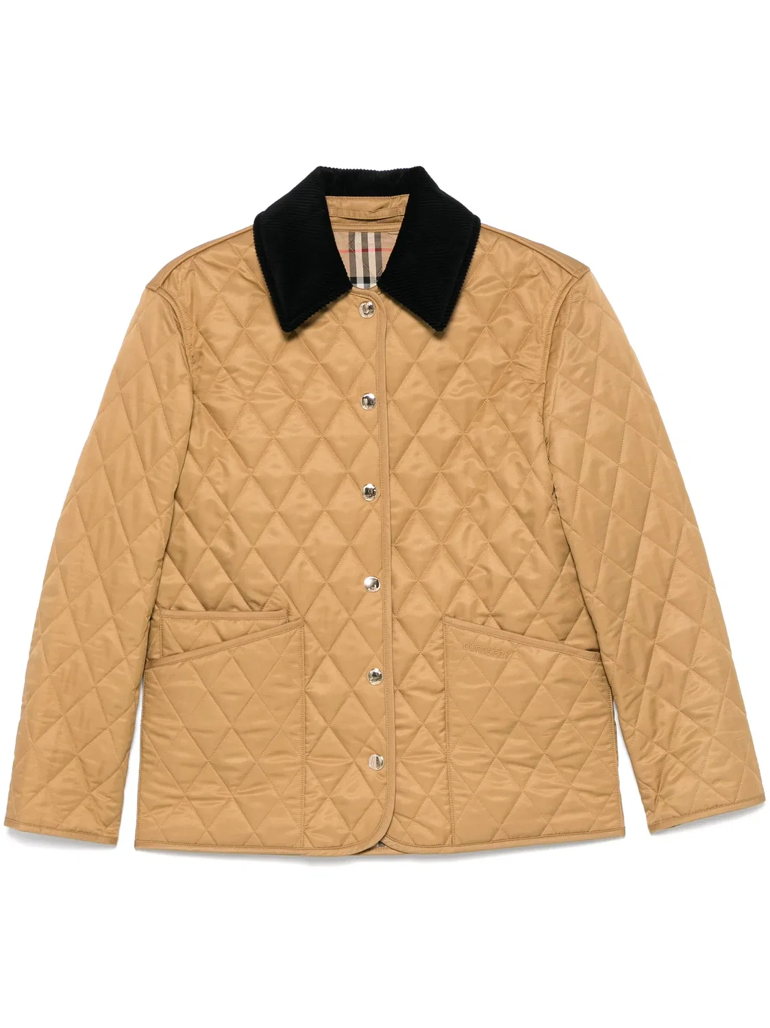 Удлиненный жакет с подкладкой Burberry, коричневый