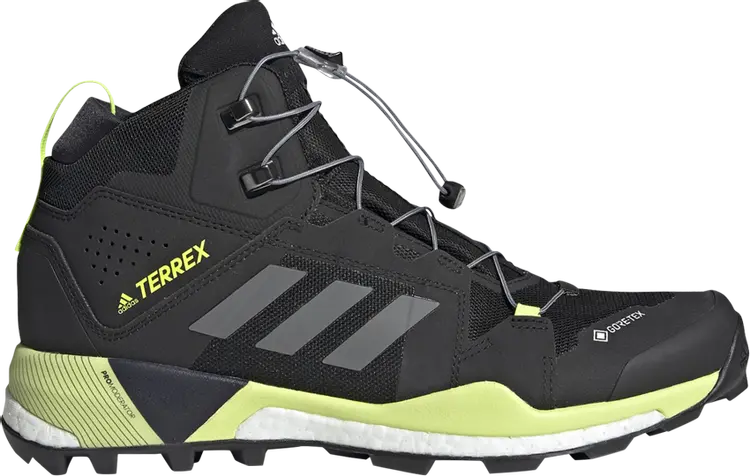 

Кроссовки Adidas Terrex Skychaser XT Mid GTX 'Black Solar Yellow', черный