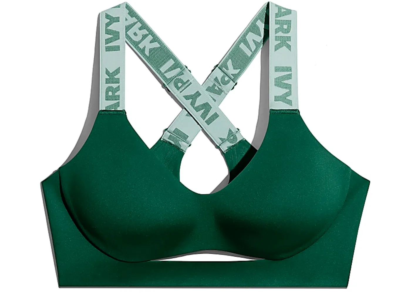 Женский бюстгальтер с вырезами средняя поддержка Ivy Park Adidas, Dark Green