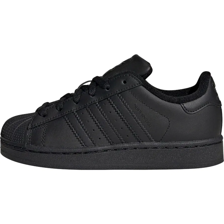 Кроссовки с кожаным верхом Originals Superstar II adidas, Черный — фото 2