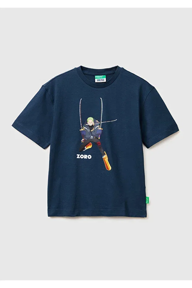 Детская футболка с принтом United Colors Of Benetton, Dark Navy Blue