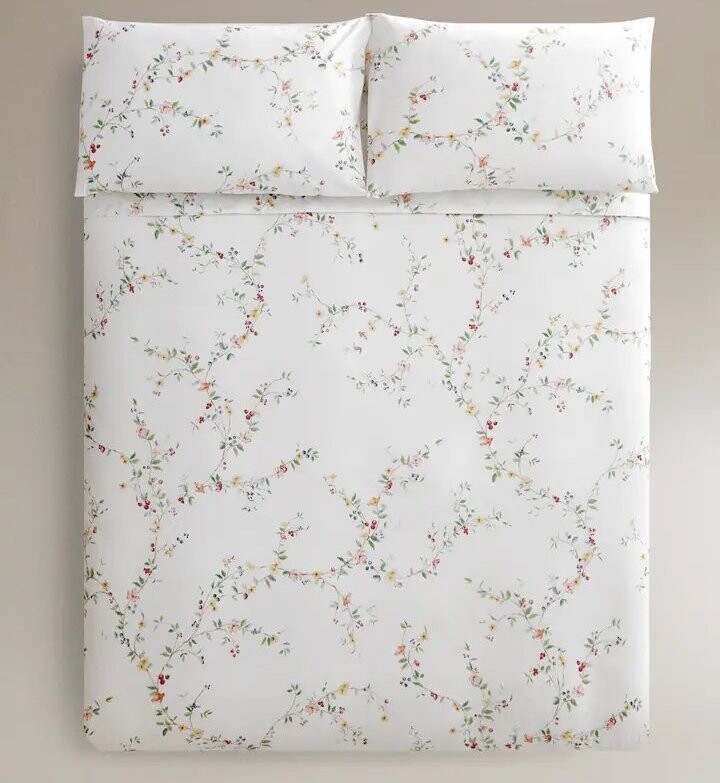 

Пододеяльник Zara Home Floral Print Percale