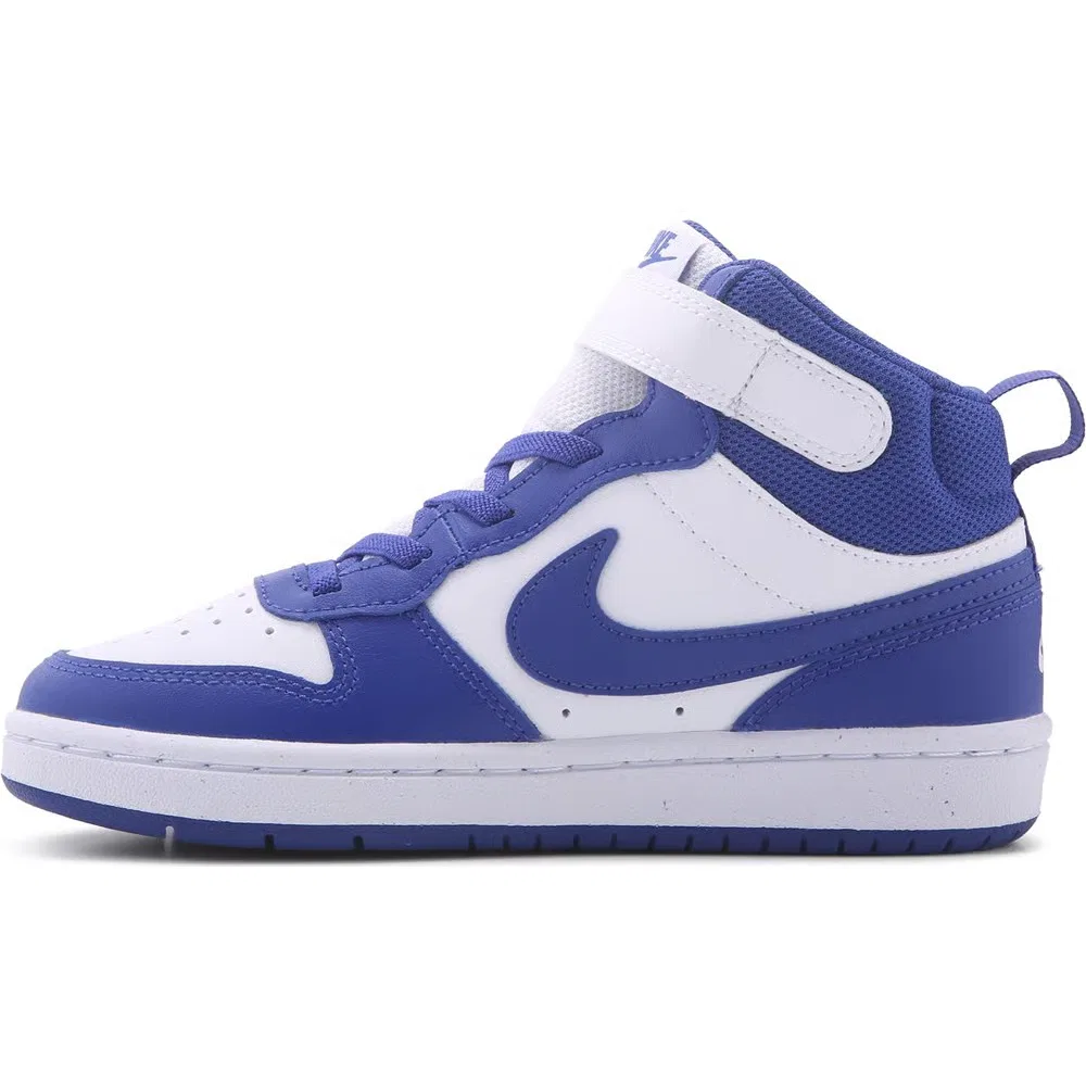 Детские высокие кроссовки Court Borough Mid 2 Nike, Blue/White — фото 3