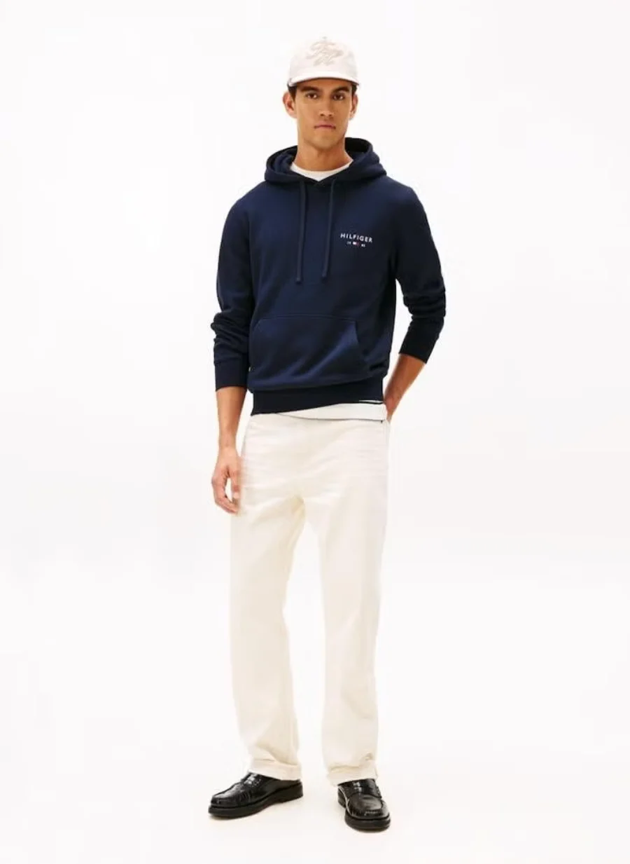 Худи Tommy Hilfiger Brand Love Small, синий — фото 4